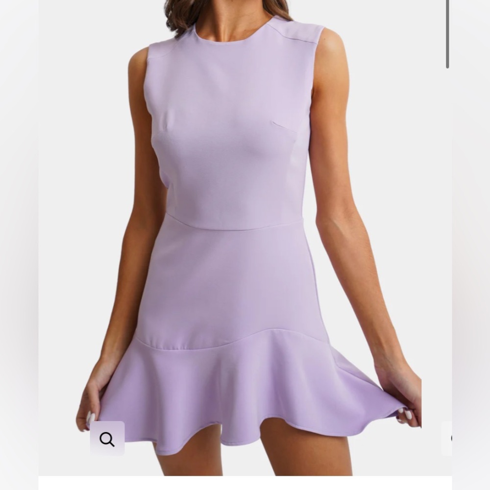 Hemline Tulip Ruffle Mini